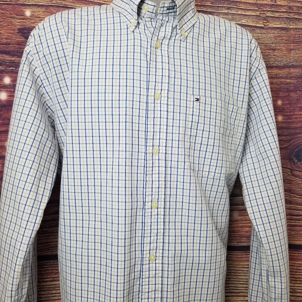 TOMMY HILFIGER SIZE L, BOTTOM DOWN SHIRT - Picture 3 of 5